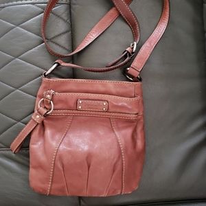 Brown Leather Tignanello Crossbody Bag
